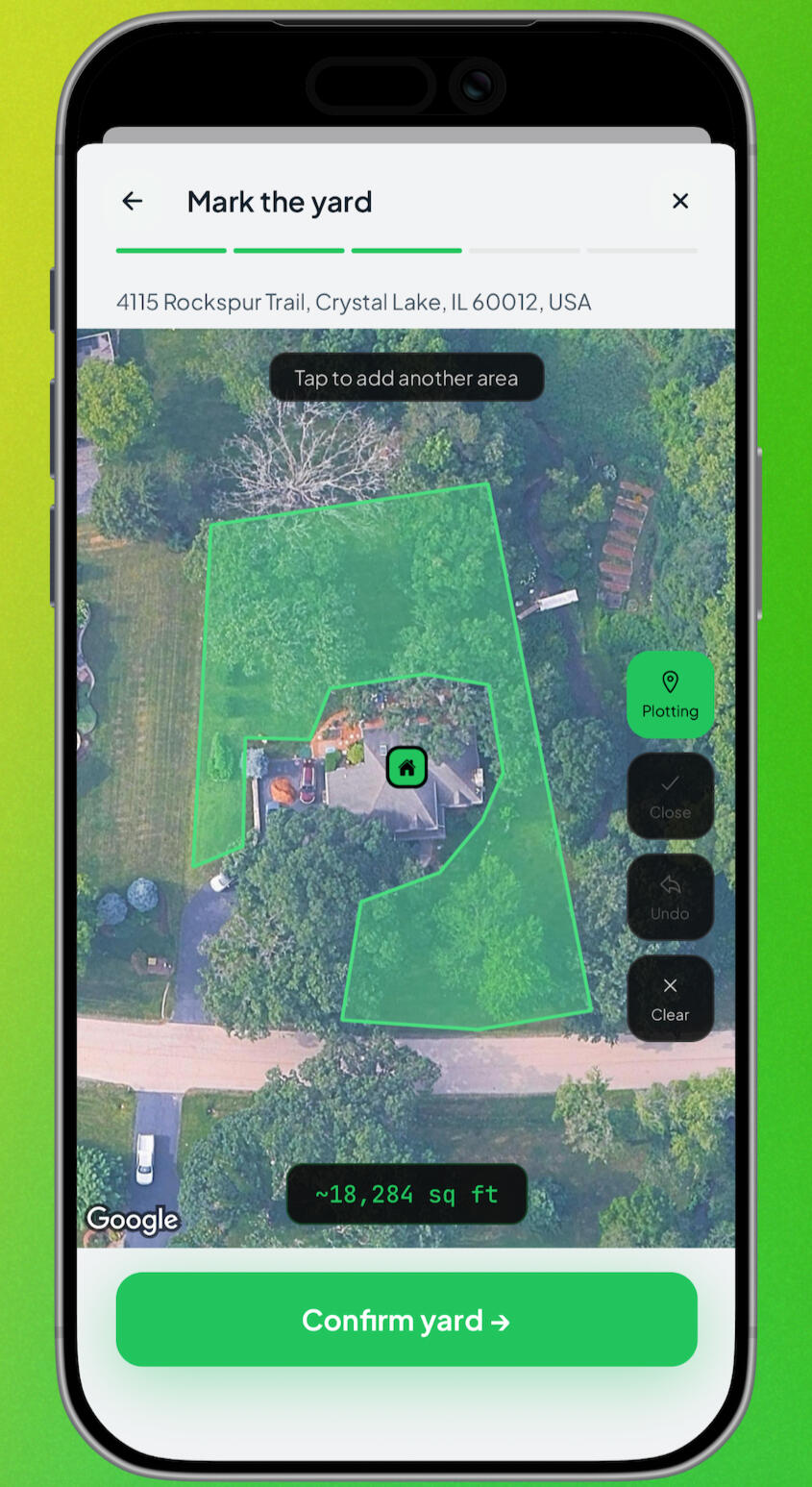 Marking yard in Yardstick